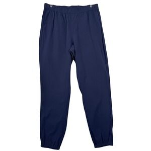 Belle Size 8 Jogger Pull On Pants Navy Blue Relaxed Fit Elastic Waist Travel EUC